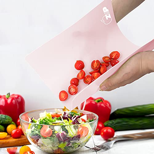Plastic Cutting Boards for Kitchen (Pink)