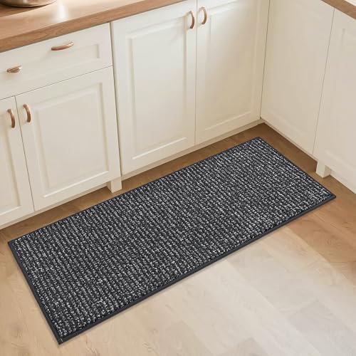 Kitchen Runner Rugs 20"x48" (Charcoal / 20" X 48" (Rectangular))