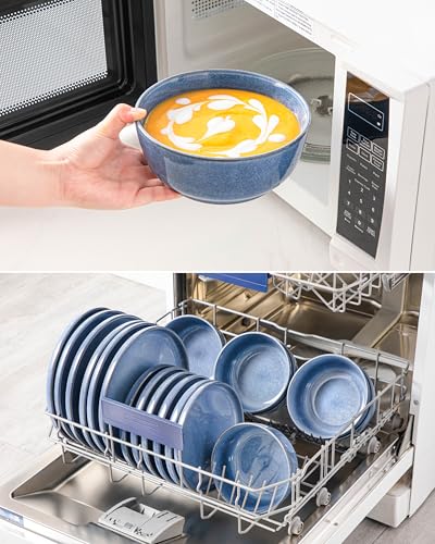 ANYA 24 Pieces Plates and Bowls Set (Blue / 24 Pcs (Service for 8))