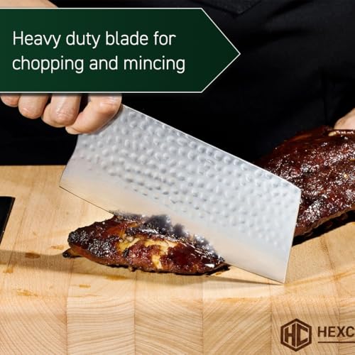 7" Japanese Damascus Stainless Steel Cleaver Knife