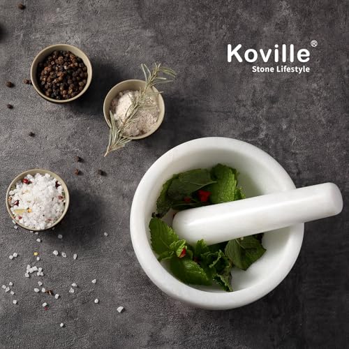 Marble Mortar and Pestle Set