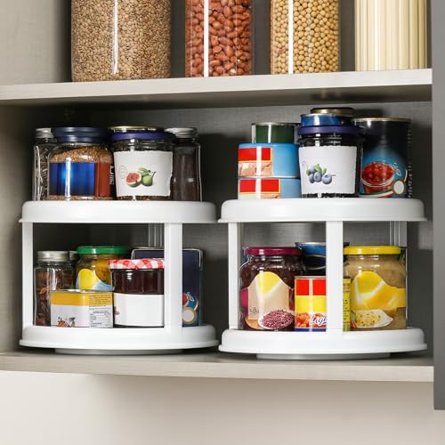 2 Pack 2 Tier 10" Turntable Lazy Susan Spice Organizer (2 Count)