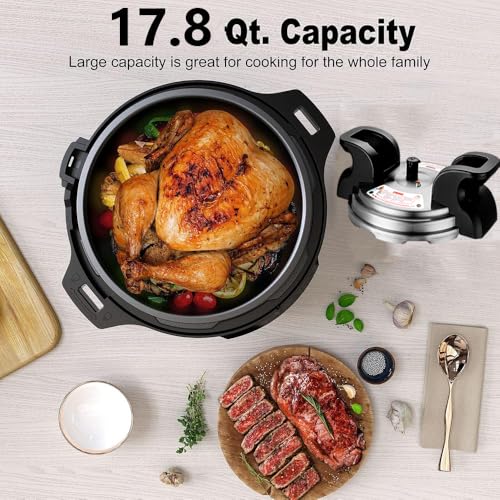 17.8QT Commercial Electric Pressure Cooker stainless steel Pressure Cooker