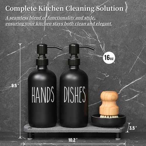 Soap Dispenser Set Comes with Stainless Steel Pumps
