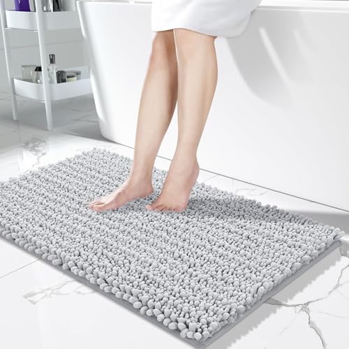 Long Bathroom Rugs Non Slip Washable 44x24 Inch