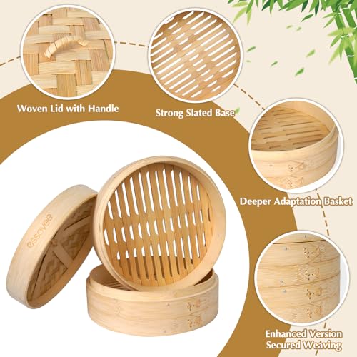Bamboo Steamer 2 Tier 10