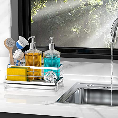 Stainless Steel Sponge Holder for Kitchen (Silver)