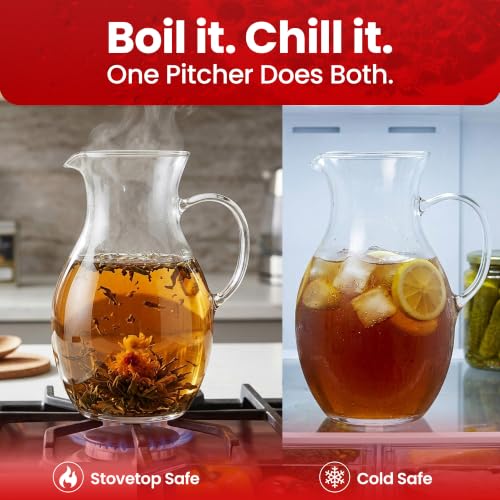 SMALL Glass Pitcher 16 Oz
