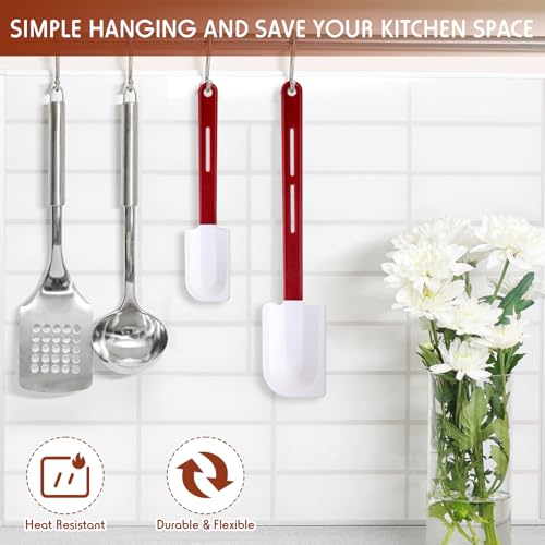 4 Pcs Rubber Spatulas Silicone Heat Resistant (4 Count)