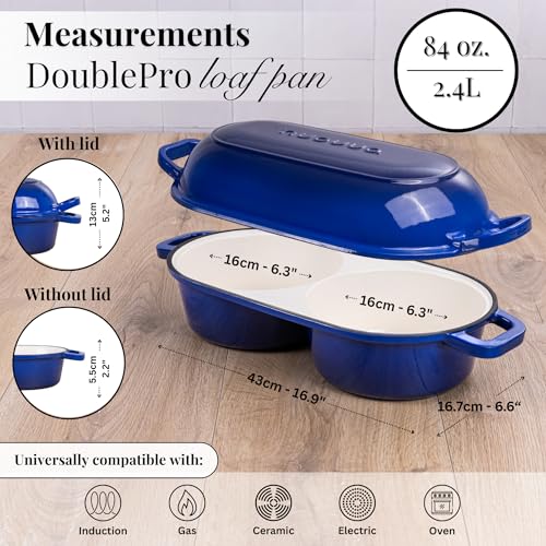 Dutch Oven For Sourdough Bread Baking (Dark Blue)