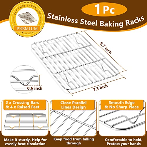 Stainless Steel Baking Sheet with Rack Set for Cookie (10.4 Inch)