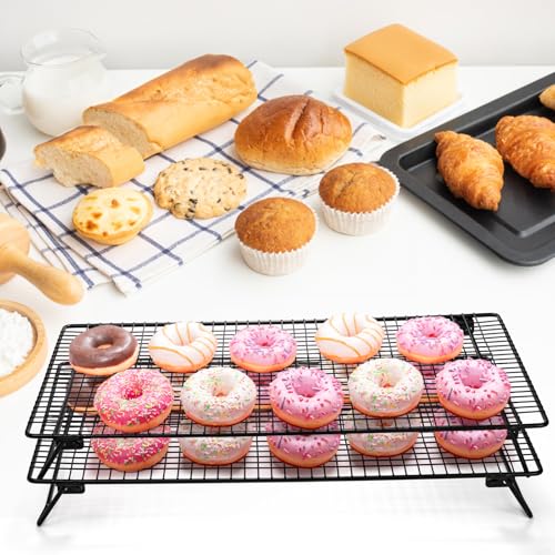 2 Piece Cooling Rack with Collapsible Folding Legs (2 Count)
