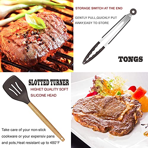 Cooking Utensils Set (Dark Gray)