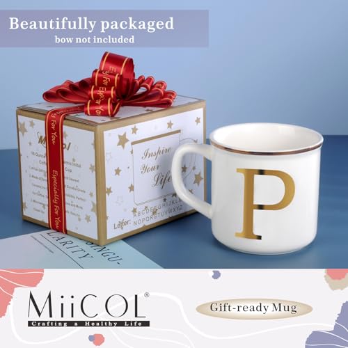 Ceramic Coffee Mug 16 oz (Letter P Mug)