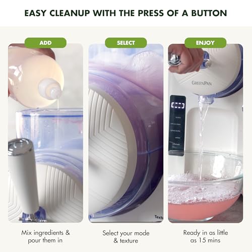 Frost Ice Cream Maker & Slushie Machine (4 Pint Ice Cream & Frozen Drink Maker / Cream White)