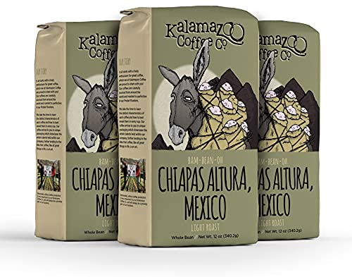 Mexican Chiapas Whole Bean Coffee (12 Ounce (Pack of 3))