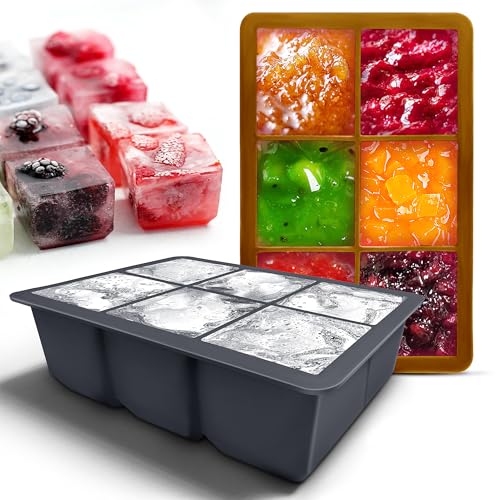 Silicone Ice Cube Trays (Dark Gray and Golden)