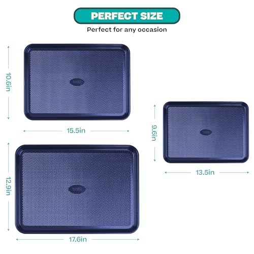 Non Stick Baking Sheets (Navy Blue)