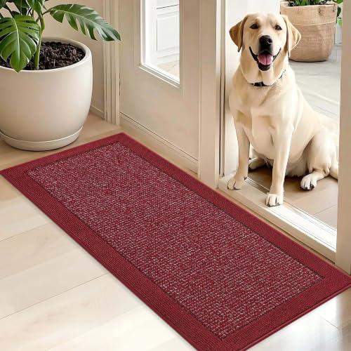 Indoor Door Mat 20" x 48" (Red / 20" X 48" (Rectangular))