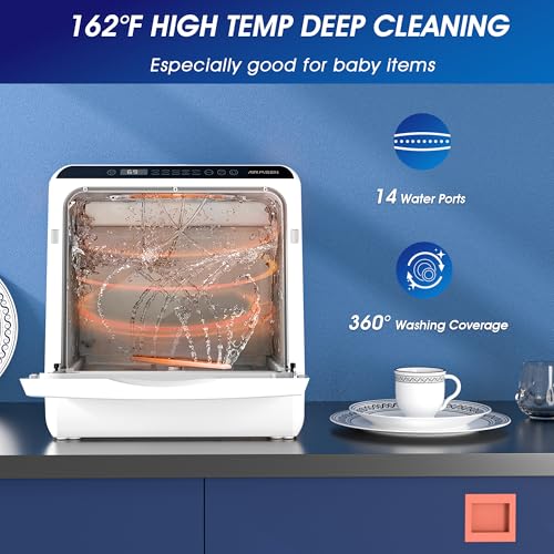 Portable Countertop Dishwasher (White)