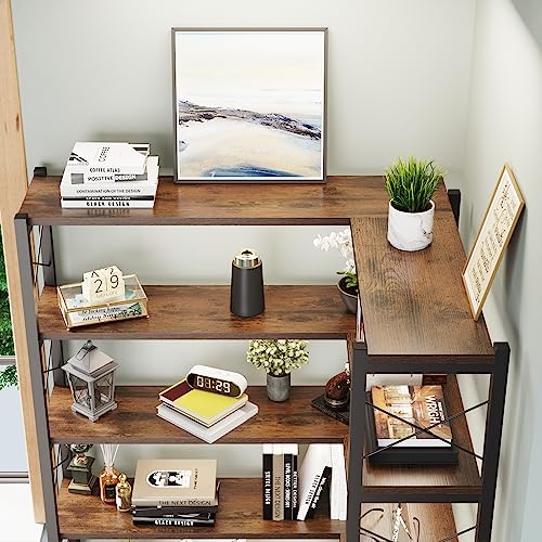 5 Shelf Corner Bookshelf