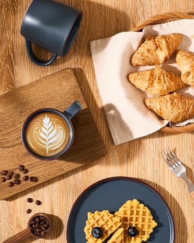 Mercury Coffee Mugs 13 oz (Mercury- Charcoal / 8 Count (Pack of 1))