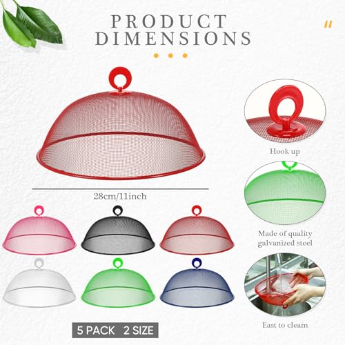 6 Pcs Metal Mesh Food Cover Outdoor Food Tents