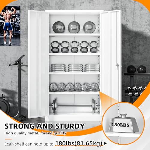 Storage Cabinet (White / 71")