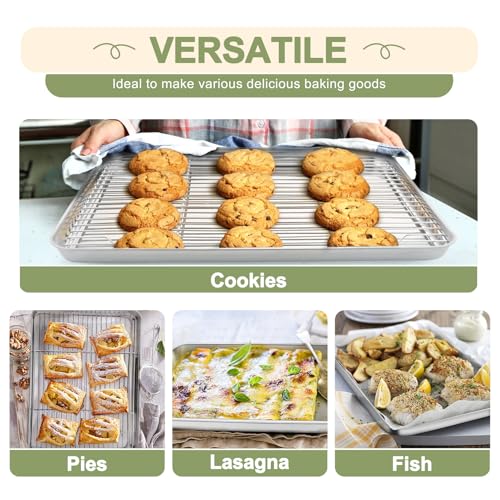 Baking Sheet with Rack Set (16" & 12.5" & 9")