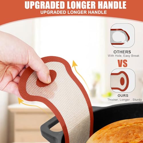 Silicone Bread Sling (2 Pcs Red Round)