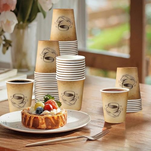 200 Pack 10 oz Coffee Cups Disposable Paper Cups (10OZ-200)