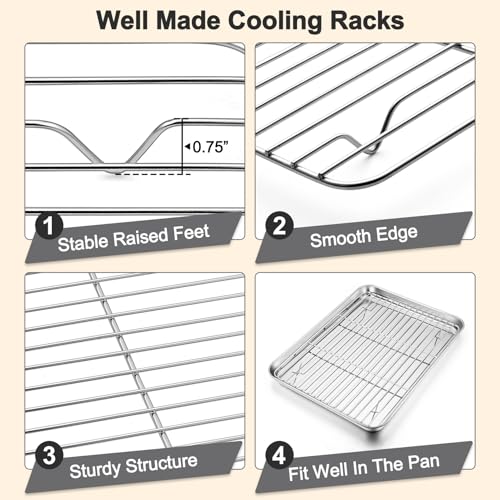 Baking Sheet with Rack Set (20" & 16" & 12.5")