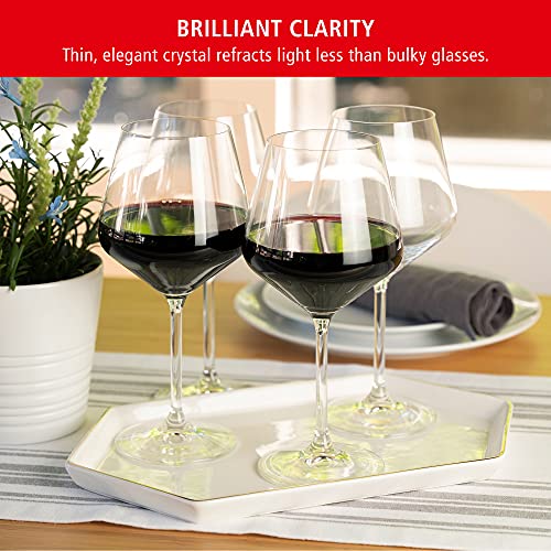 Style Burgundy Wine Glasses (4 Count)