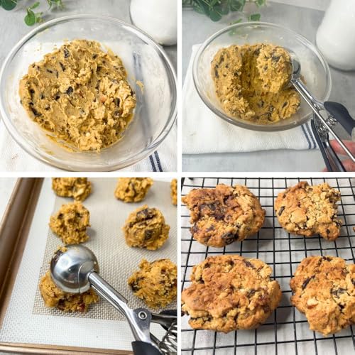 Cookie Scoop Set of 3 IceCream Scoop Set Stainless Steel Cookie Dough Scoop