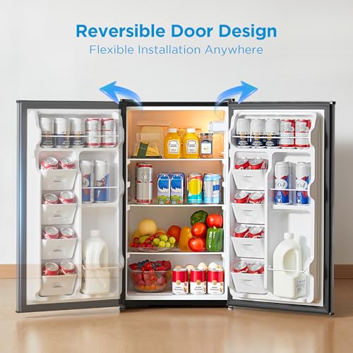 3.3 Cu.ft Mini Fridge (Silver / 3.3 Cubic Feet)
