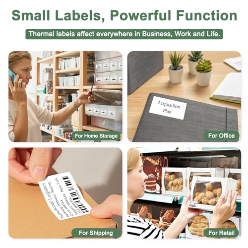 Thermal Label Maker Machine (Green)