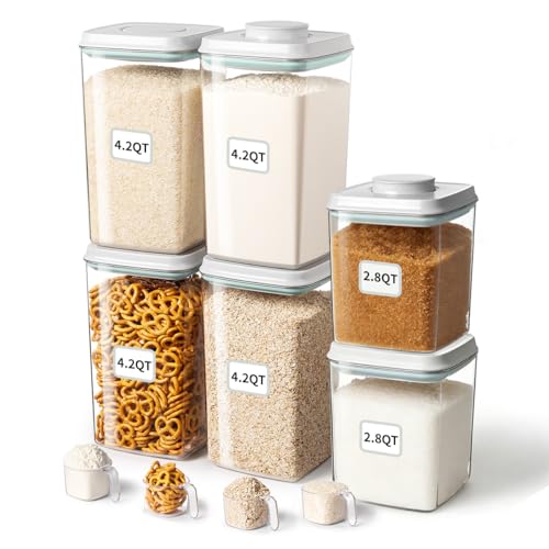 Food Storage Container Sets (4L*4 + 2.65L*2)