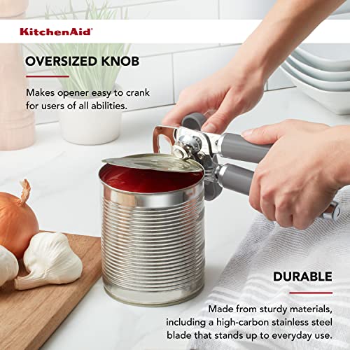 Classic Multifunction Can Opener and Bottle Opener Easy to Use (Gray / 8.34-Inch)