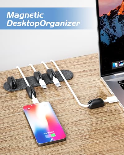 5 Pack Magnetic Cable Clips Cord Organizer (5 .)