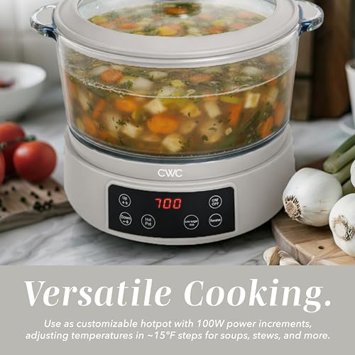Glass Mini Low Carb Rice Cooker (Cream)