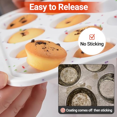 Mini Muffin Pan (White Confetti / 24-Cup Mini)