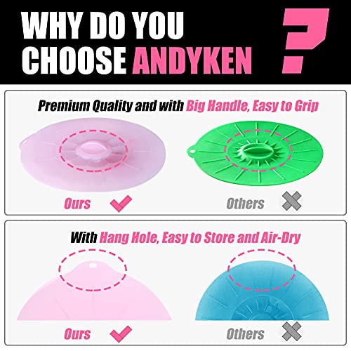 Silicone Lids Covers (Clear Pink)