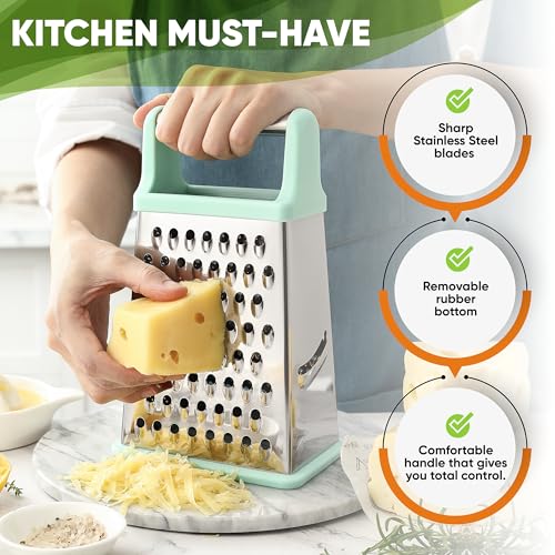 Stainless Steel XL Cheese Grater for Kitchen