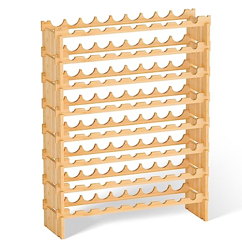 Wine Rack Freestanding Floor (Yellow)