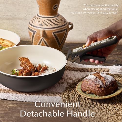 21pcs Ceramic Cookware Set (Charcoal / 21 Piece)