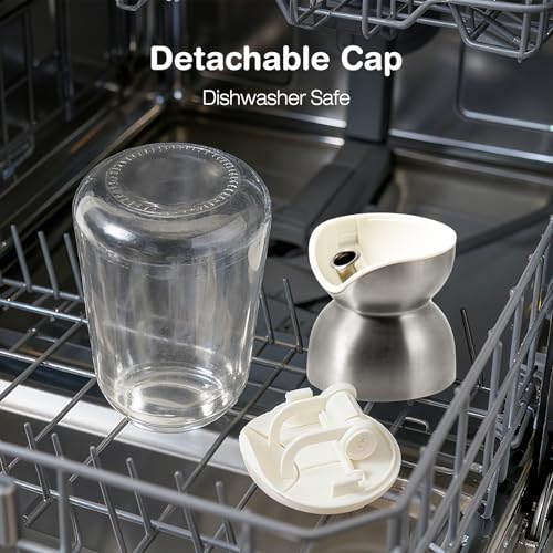 Oil Dispenser for Kitchen 9 Ounce Salad Dressing Container (clear 9 oz)