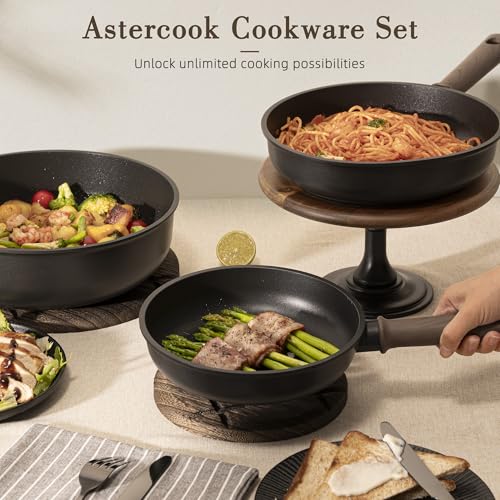 19 Pcs Pots and Pans Set Non Stick
