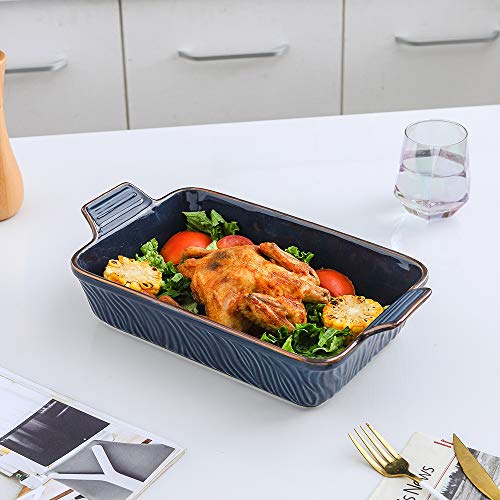 Bakeware Set Ceramic Baking Dish (Dark Blue)