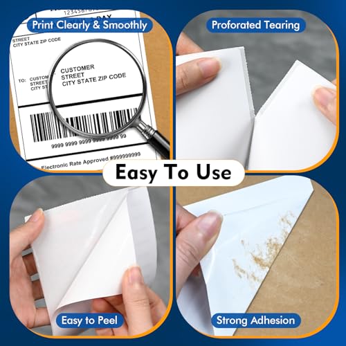 L Liked 880 4"x 6" Thermal Shipping Labels Replacement for DYMO 1744907 (880 Count)