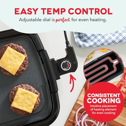 Deluxe Everyday Electric Griddle (Red)